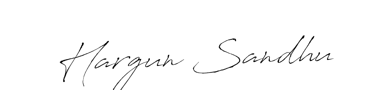 Make a beautiful signature design for name Hargun Sandhu. With this signature (Antro_Vectra) style, you can create a handwritten signature for free. Hargun Sandhu signature style 6 images and pictures png