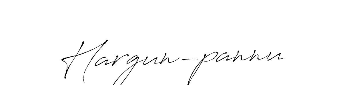 How to make Hargun-pannu name signature. Use Antro_Vectra style for creating short signs online. This is the latest handwritten sign. Hargun-pannu signature style 6 images and pictures png