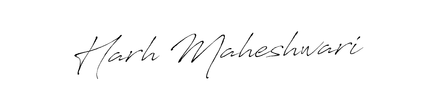 Also You can easily find your signature by using the search form. We will create Harh Maheshwari name handwritten signature images for you free of cost using Antro_Vectra sign style. Harh Maheshwari signature style 6 images and pictures png