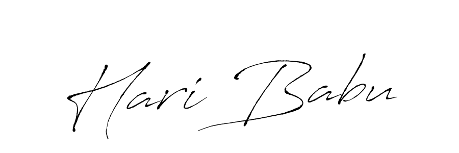 Design your own signature with our free online signature maker. With this signature software, you can create a handwritten (Antro_Vectra) signature for name Hari Babu. Hari Babu signature style 6 images and pictures png