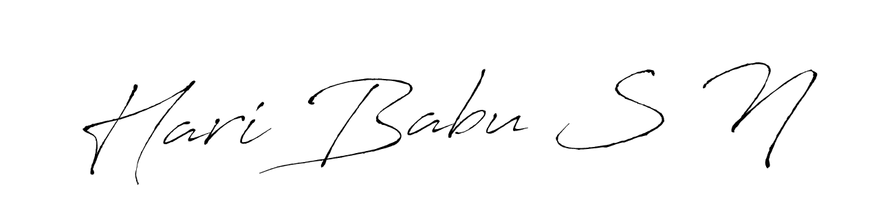 if you are searching for the best signature style for your name Hari Babu S N. so please give up your signature search. here we have designed multiple signature styles  using Antro_Vectra. Hari Babu S N signature style 6 images and pictures png