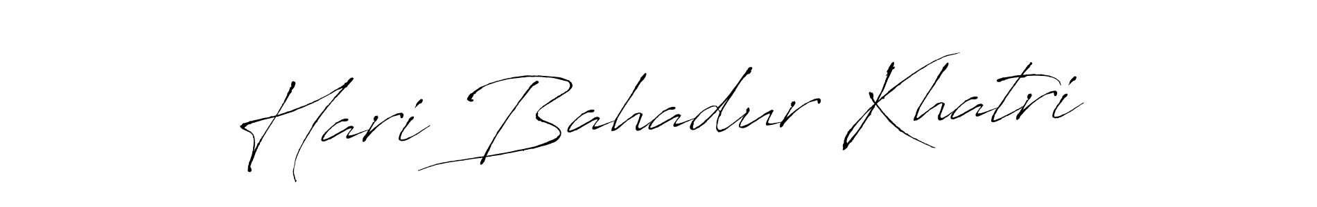 Make a beautiful signature design for name Hari Bahadur Khatri. With this signature (Antro_Vectra) style, you can create a handwritten signature for free. Hari Bahadur Khatri signature style 6 images and pictures png