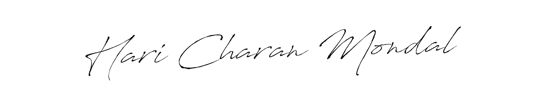 How to make Hari Charan Mondal signature? Antro_Vectra is a professional autograph style. Create handwritten signature for Hari Charan Mondal name. Hari Charan Mondal signature style 6 images and pictures png