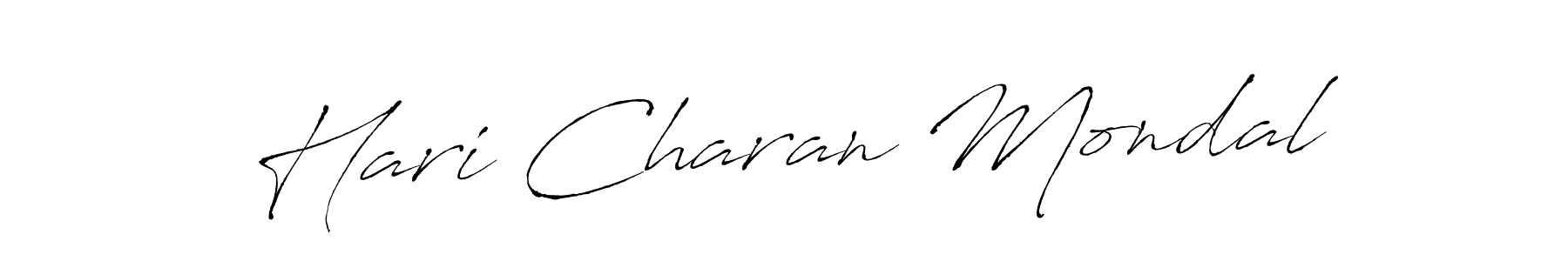 How to make Hari Charan Mondal signature? Antro_Vectra is a professional autograph style. Create handwritten signature for Hari Charan Mondal name. Hari Charan Mondal signature style 6 images and pictures png