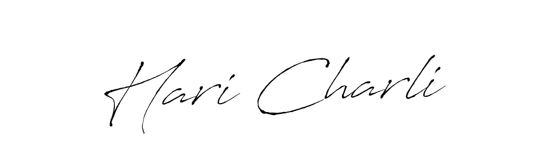 Also You can easily find your signature by using the search form. We will create Hari Charli name handwritten signature images for you free of cost using Antro_Vectra sign style. Hari Charli signature style 6 images and pictures png