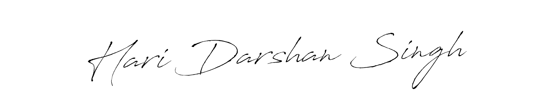 Make a beautiful signature design for name Hari Darshan Singh. With this signature (Antro_Vectra) style, you can create a handwritten signature for free. Hari Darshan Singh signature style 6 images and pictures png
