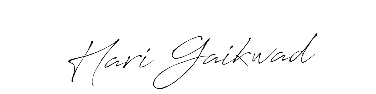 How to make Hari Gaikwad name signature. Use Antro_Vectra style for creating short signs online. This is the latest handwritten sign. Hari Gaikwad signature style 6 images and pictures png