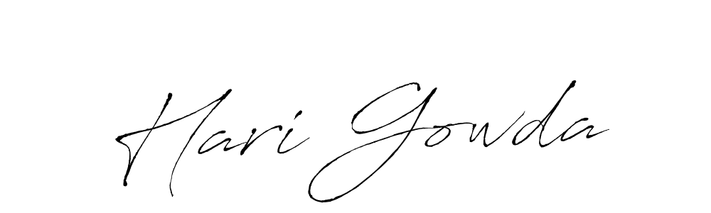Antro_Vectra is a professional signature style that is perfect for those who want to add a touch of class to their signature. It is also a great choice for those who want to make their signature more unique. Get Hari Gowda name to fancy signature for free. Hari Gowda signature style 6 images and pictures png
