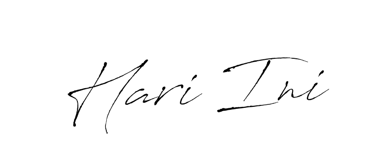 if you are searching for the best signature style for your name Hari Ini. so please give up your signature search. here we have designed multiple signature styles  using Antro_Vectra. Hari Ini signature style 6 images and pictures png