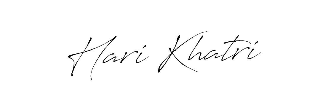 Make a beautiful signature design for name Hari Khatri. With this signature (Antro_Vectra) style, you can create a handwritten signature for free. Hari Khatri signature style 6 images and pictures png