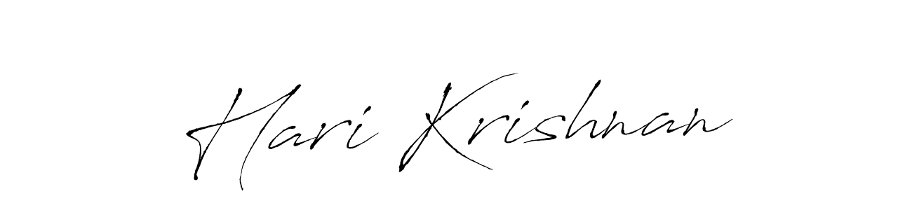 Design your own signature with our free online signature maker. With this signature software, you can create a handwritten (Antro_Vectra) signature for name Hari Krishnan. Hari Krishnan signature style 6 images and pictures png