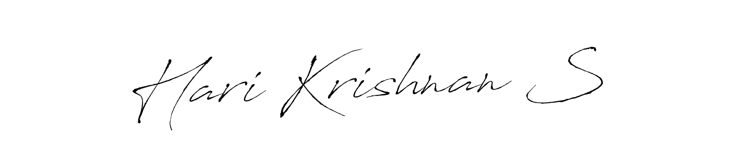 Also we have Hari Krishnan S name is the best signature style. Create professional handwritten signature collection using Antro_Vectra autograph style. Hari Krishnan S signature style 6 images and pictures png