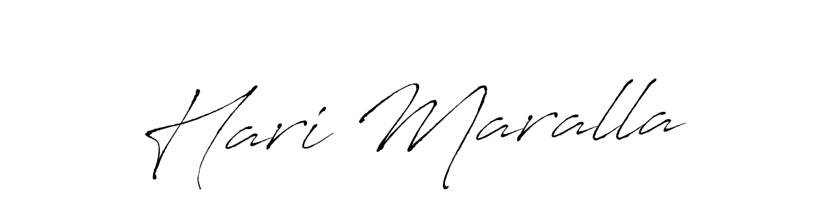 Use a signature maker to create a handwritten signature online. With this signature software, you can design (Antro_Vectra) your own signature for name Hari Maralla. Hari Maralla signature style 6 images and pictures png