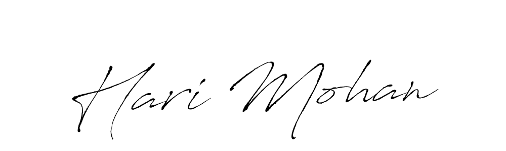 Make a beautiful signature design for name Hari Mohan. With this signature (Antro_Vectra) style, you can create a handwritten signature for free. Hari Mohan signature style 6 images and pictures png