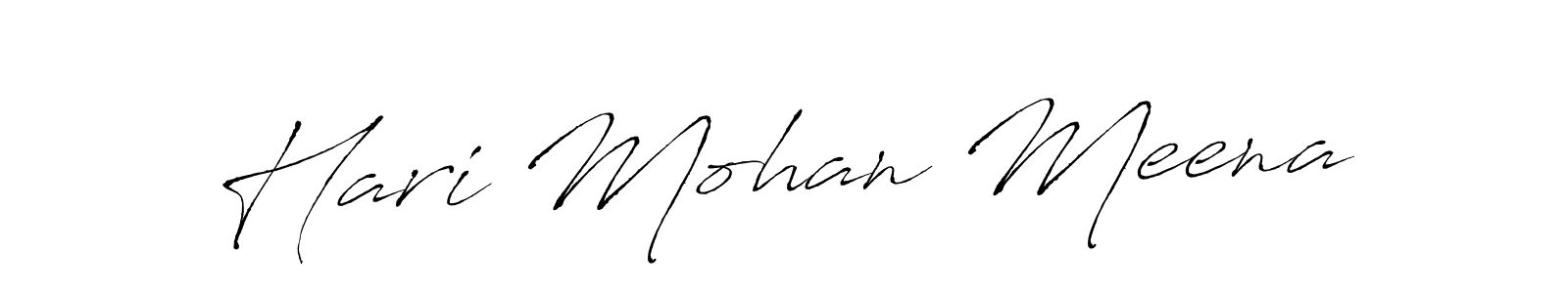 Also You can easily find your signature by using the search form. We will create Hari Mohan Meena name handwritten signature images for you free of cost using Antro_Vectra sign style. Hari Mohan Meena signature style 6 images and pictures png