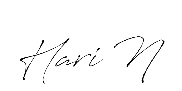 if you are searching for the best signature style for your name Hari N. so please give up your signature search. here we have designed multiple signature styles  using Antro_Vectra. Hari N signature style 6 images and pictures png