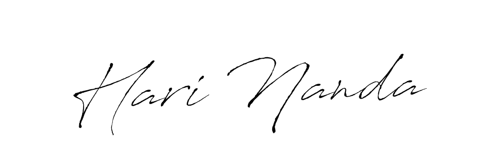 Similarly Antro_Vectra is the best handwritten signature design. Signature creator online .You can use it as an online autograph creator for name Hari Nanda. Hari Nanda signature style 6 images and pictures png
