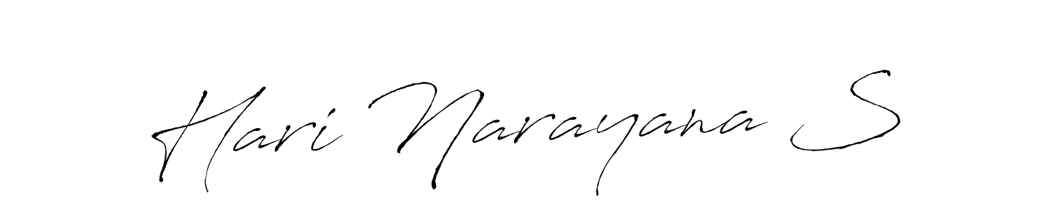 You should practise on your own different ways (Antro_Vectra) to write your name (Hari Narayana S) in signature. don't let someone else do it for you. Hari Narayana S signature style 6 images and pictures png