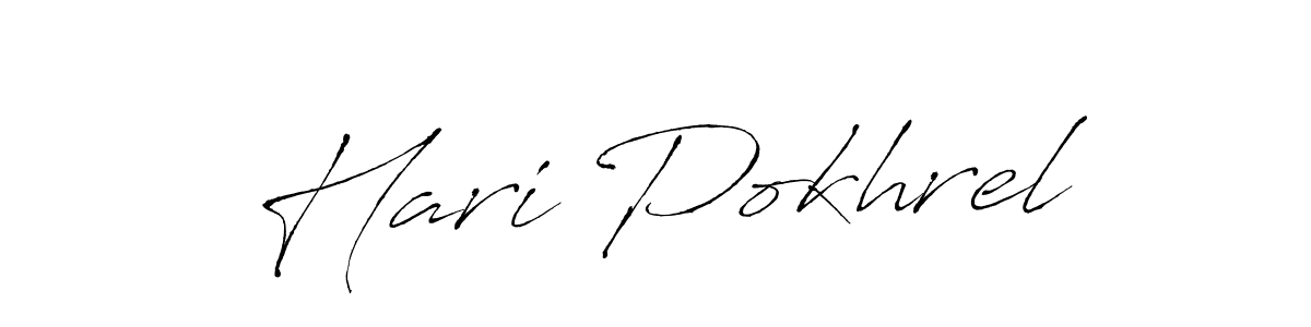 Design your own signature with our free online signature maker. With this signature software, you can create a handwritten (Antro_Vectra) signature for name Hari Pokhrel. Hari Pokhrel signature style 6 images and pictures png