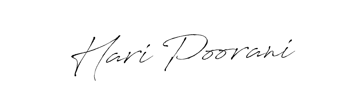 It looks lik you need a new signature style for name Hari Poorani. Design unique handwritten (Antro_Vectra) signature with our free signature maker in just a few clicks. Hari Poorani signature style 6 images and pictures png