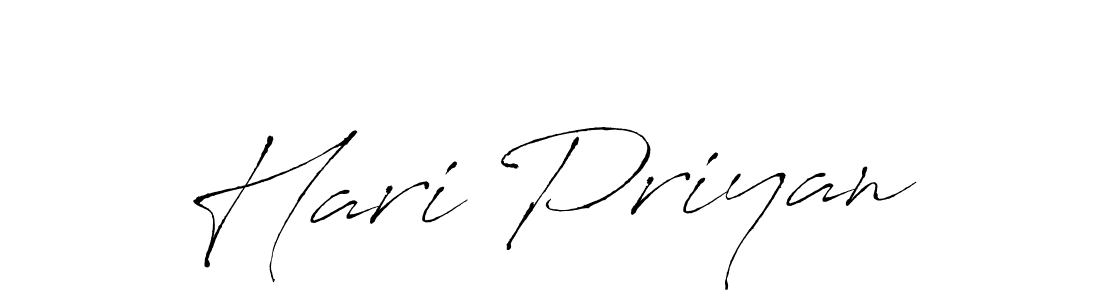 Use a signature maker to create a handwritten signature online. With this signature software, you can design (Antro_Vectra) your own signature for name Hari Priyan. Hari Priyan signature style 6 images and pictures png