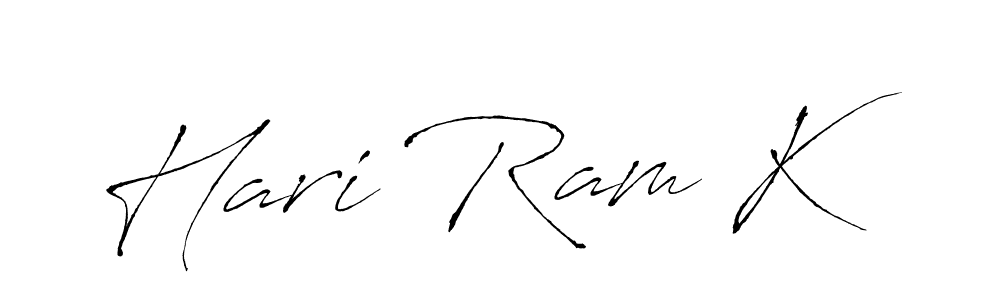 Make a beautiful signature design for name Hari Ram K. With this signature (Antro_Vectra) style, you can create a handwritten signature for free. Hari Ram K signature style 6 images and pictures png