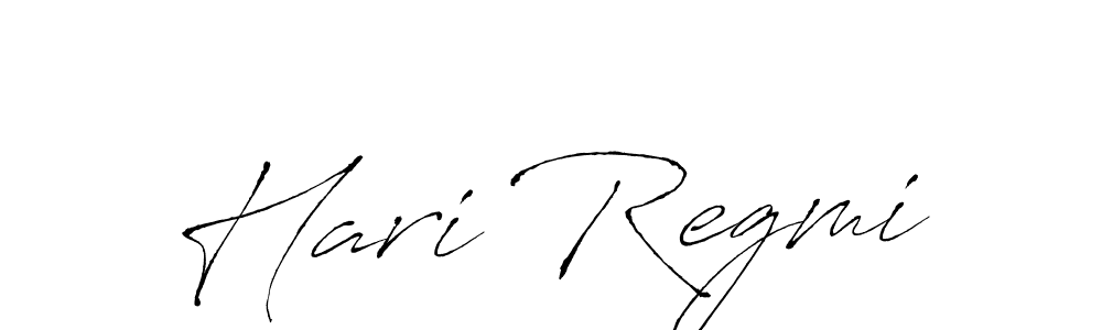 Create a beautiful signature design for name Hari Regmi. With this signature (Antro_Vectra) fonts, you can make a handwritten signature for free. Hari Regmi signature style 6 images and pictures png