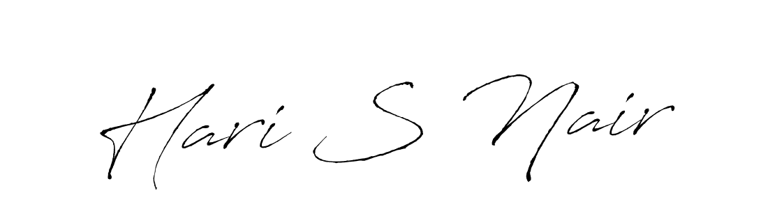 Use a signature maker to create a handwritten signature online. With this signature software, you can design (Antro_Vectra) your own signature for name Hari S Nair. Hari S Nair signature style 6 images and pictures png