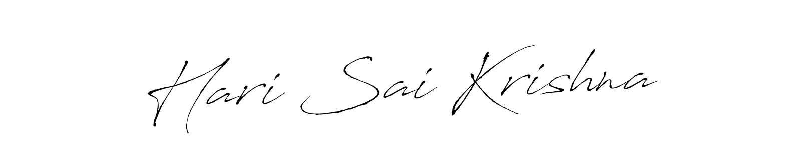 Design your own signature with our free online signature maker. With this signature software, you can create a handwritten (Antro_Vectra) signature for name Hari Sai Krishna. Hari Sai Krishna signature style 6 images and pictures png