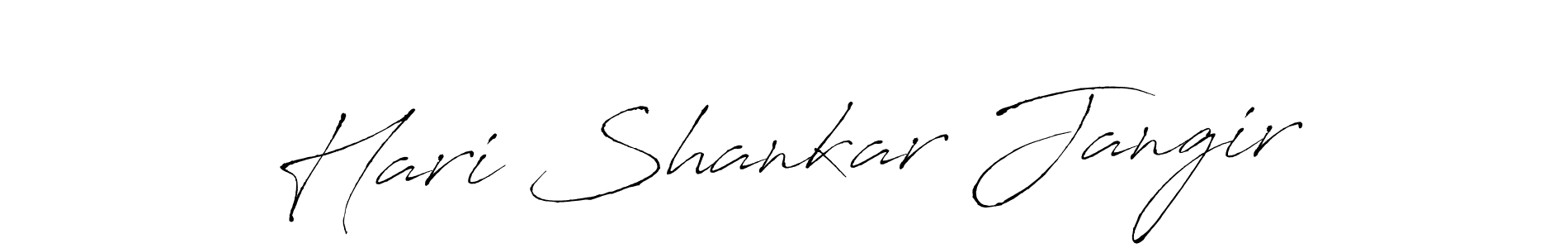 How to make Hari Shankar Jangir name signature. Use Antro_Vectra style for creating short signs online. This is the latest handwritten sign. Hari Shankar Jangir signature style 6 images and pictures png