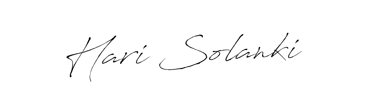 Use a signature maker to create a handwritten signature online. With this signature software, you can design (Antro_Vectra) your own signature for name Hari Solanki. Hari Solanki signature style 6 images and pictures png