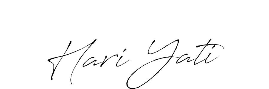 Design your own signature with our free online signature maker. With this signature software, you can create a handwritten (Antro_Vectra) signature for name Hari Yati. Hari Yati signature style 6 images and pictures png