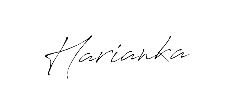 Harianka stylish signature style. Best Handwritten Sign (Antro_Vectra) for my name. Handwritten Signature Collection Ideas for my name Harianka. Harianka signature style 6 images and pictures png