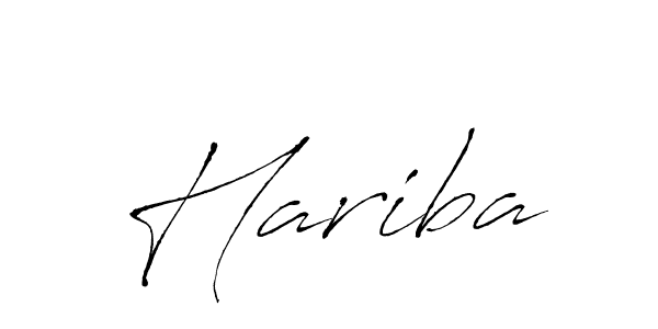 Antro_Vectra is a professional signature style that is perfect for those who want to add a touch of class to their signature. It is also a great choice for those who want to make their signature more unique. Get Hariba name to fancy signature for free. Hariba signature style 6 images and pictures png