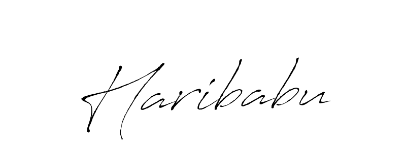 How to make Haribabu signature? Antro_Vectra is a professional autograph style. Create handwritten signature for Haribabu name. Haribabu signature style 6 images and pictures png