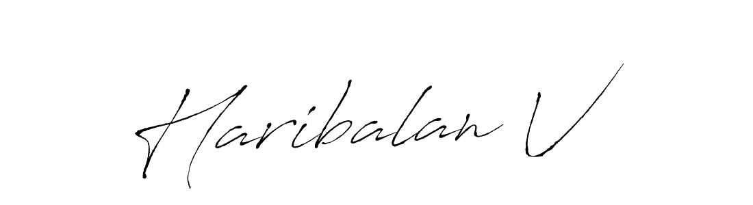 It looks lik you need a new signature style for name Haribalan V. Design unique handwritten (Antro_Vectra) signature with our free signature maker in just a few clicks. Haribalan V signature style 6 images and pictures png