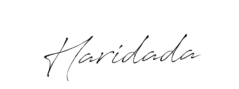Use a signature maker to create a handwritten signature online. With this signature software, you can design (Antro_Vectra) your own signature for name Haridada. Haridada signature style 6 images and pictures png