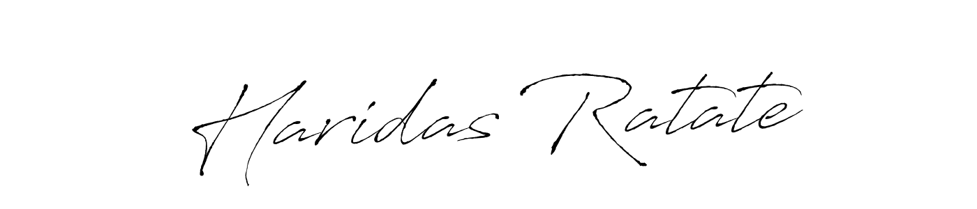 Haridas Ratate stylish signature style. Best Handwritten Sign (Antro_Vectra) for my name. Handwritten Signature Collection Ideas for my name Haridas Ratate. Haridas Ratate signature style 6 images and pictures png