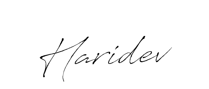 Also we have Haridev name is the best signature style. Create professional handwritten signature collection using Antro_Vectra autograph style. Haridev signature style 6 images and pictures png