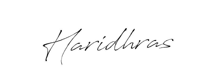 How to make Haridhras signature? Antro_Vectra is a professional autograph style. Create handwritten signature for Haridhras name. Haridhras signature style 6 images and pictures png