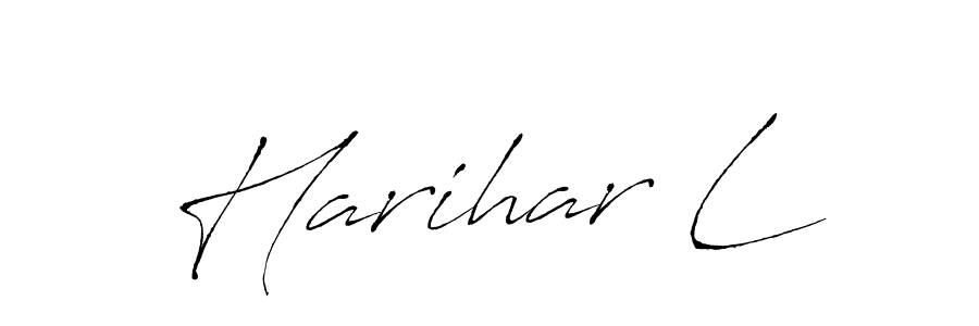 if you are searching for the best signature style for your name Harihar L. so please give up your signature search. here we have designed multiple signature styles  using Antro_Vectra. Harihar L signature style 6 images and pictures png