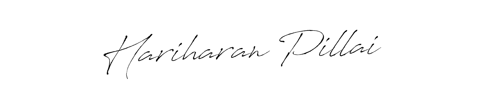 Make a beautiful signature design for name Hariharan Pillai. With this signature (Antro_Vectra) style, you can create a handwritten signature for free. Hariharan Pillai signature style 6 images and pictures png