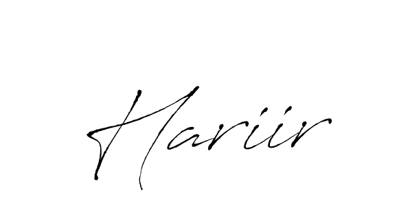 How to make Hariir signature? Antro_Vectra is a professional autograph style. Create handwritten signature for Hariir name. Hariir signature style 6 images and pictures png