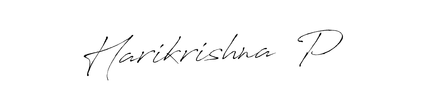 Use a signature maker to create a handwritten signature online. With this signature software, you can design (Antro_Vectra) your own signature for name Harikrishna  P. Harikrishna  P signature style 6 images and pictures png