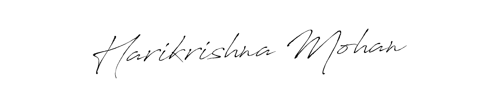 Design your own signature with our free online signature maker. With this signature software, you can create a handwritten (Antro_Vectra) signature for name Harikrishna Mohan. Harikrishna Mohan signature style 6 images and pictures png