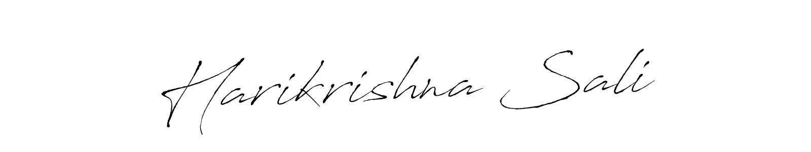 How to make Harikrishna Sali name signature. Use Antro_Vectra style for creating short signs online. This is the latest handwritten sign. Harikrishna Sali signature style 6 images and pictures png