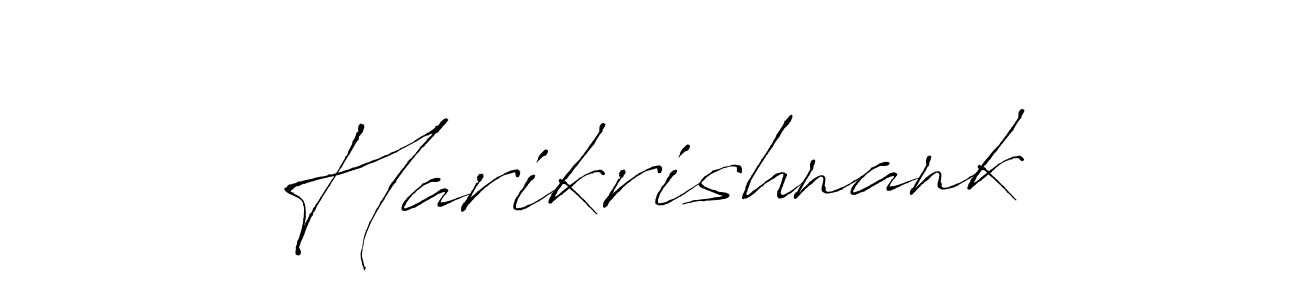 Design your own signature with our free online signature maker. With this signature software, you can create a handwritten (Antro_Vectra) signature for name Harikrishnank. Harikrishnank signature style 6 images and pictures png