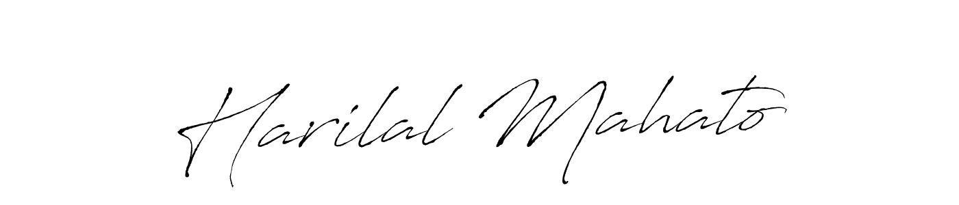 Antro_Vectra is a professional signature style that is perfect for those who want to add a touch of class to their signature. It is also a great choice for those who want to make their signature more unique. Get Harilal Mahato name to fancy signature for free. Harilal Mahato signature style 6 images and pictures png