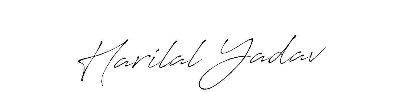 How to make Harilal Yadav signature? Antro_Vectra is a professional autograph style. Create handwritten signature for Harilal Yadav name. Harilal Yadav signature style 6 images and pictures png