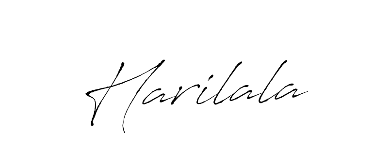 Use a signature maker to create a handwritten signature online. With this signature software, you can design (Antro_Vectra) your own signature for name Harilala. Harilala signature style 6 images and pictures png